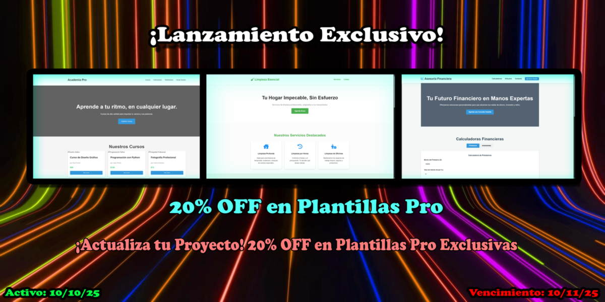 Oferta de Lanzamiento